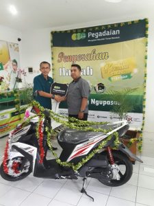Franki Krisna Raih Sepeda Motor Mio Dari Pegadaian