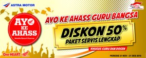 Diskon Khusus untuk Para Guru di AHASS