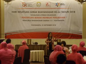 Perempuan Berani Membuat Perubahan, OJK DIY Beri Edukasi pada Pengurus Bhayangkari DIY