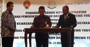 Pemda dan Bank BPD DIY Tandatangani Nota Kesepakatan Dengan Kejati