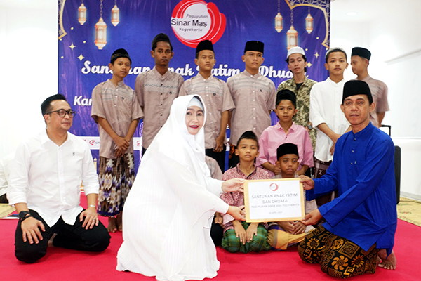 Karyawan Paguyuban Sinar Mas Yogyakarta Gelar Santunan Anak Yatim dan Duafa serta Buka Bersama